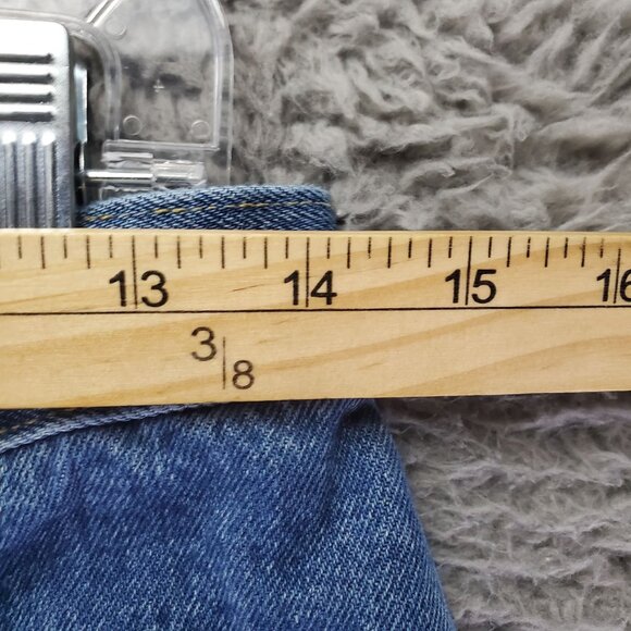 Lands End Jeans Women’s 8 Tall Blue High-Rise Classic 100% Cotton Denim Straight - Picture 5 of 12